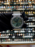 Hublot classic fusion titanium sage green in master piece