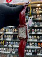 Cartier Santos dumont red laquer platinum in master piece
