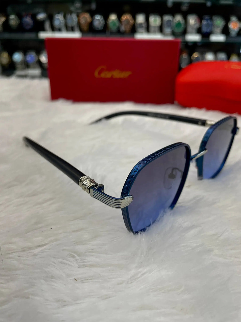 Cartier blue glass master piece for mens