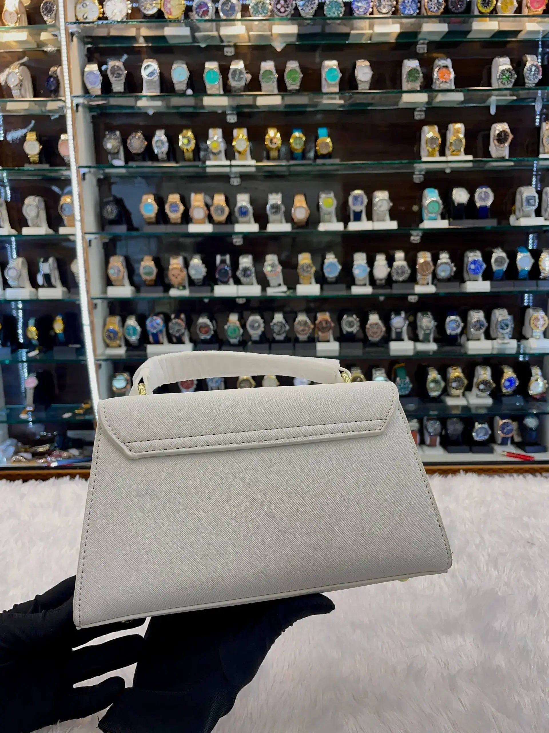 Versace jeans couture sling bag for girls white body