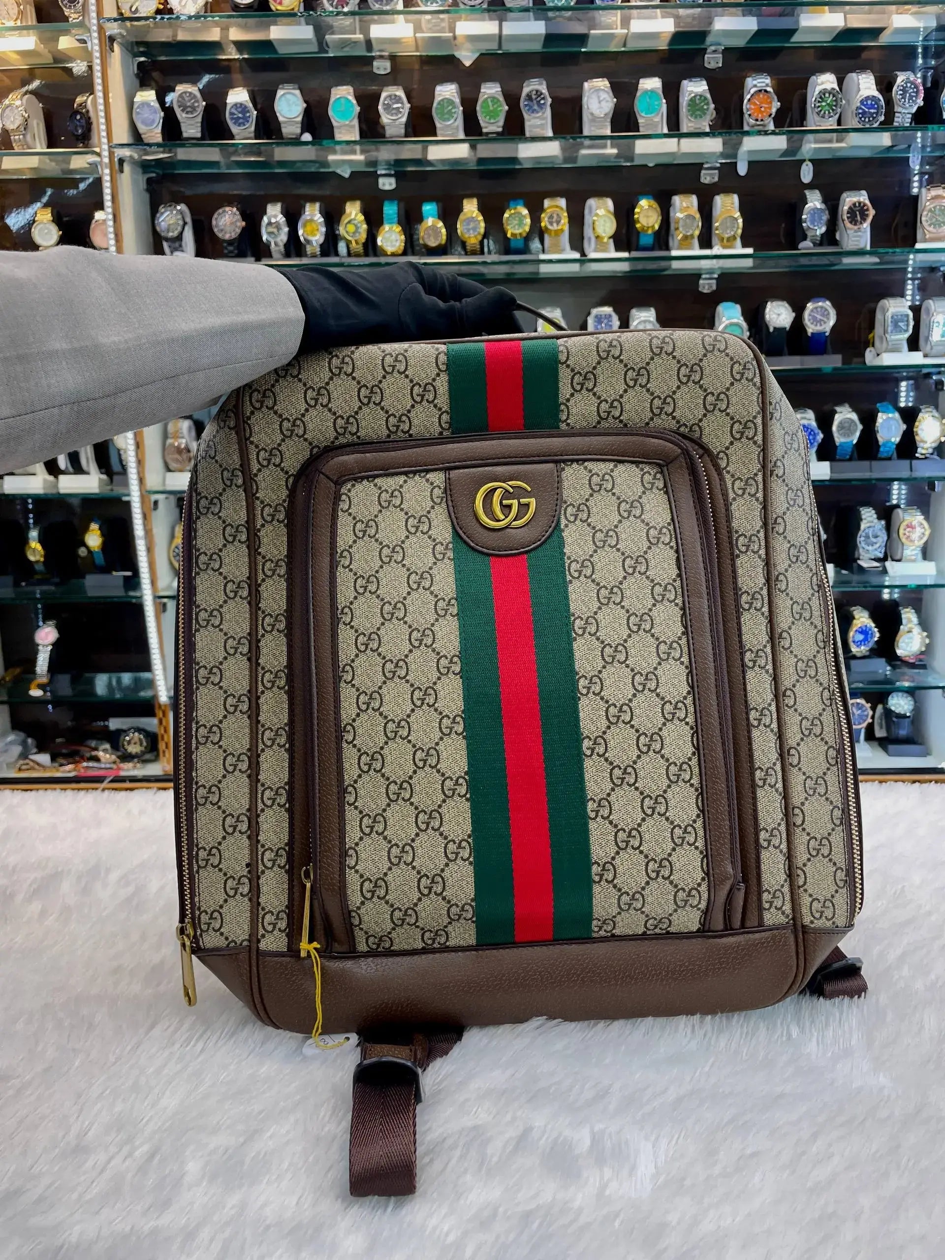 Gucci backpack unisex dual zip