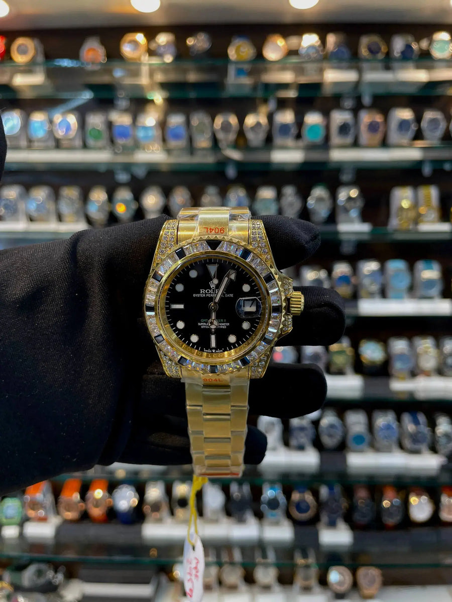 Rolex gmt-master 2 rubies body in master piece unisex watch black body