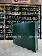 24pc watch organizer briefcase in green leather