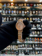 Rose gold dial diamond on dial & body