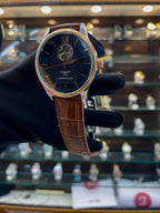 Tissot automatic classic dial in leather brown