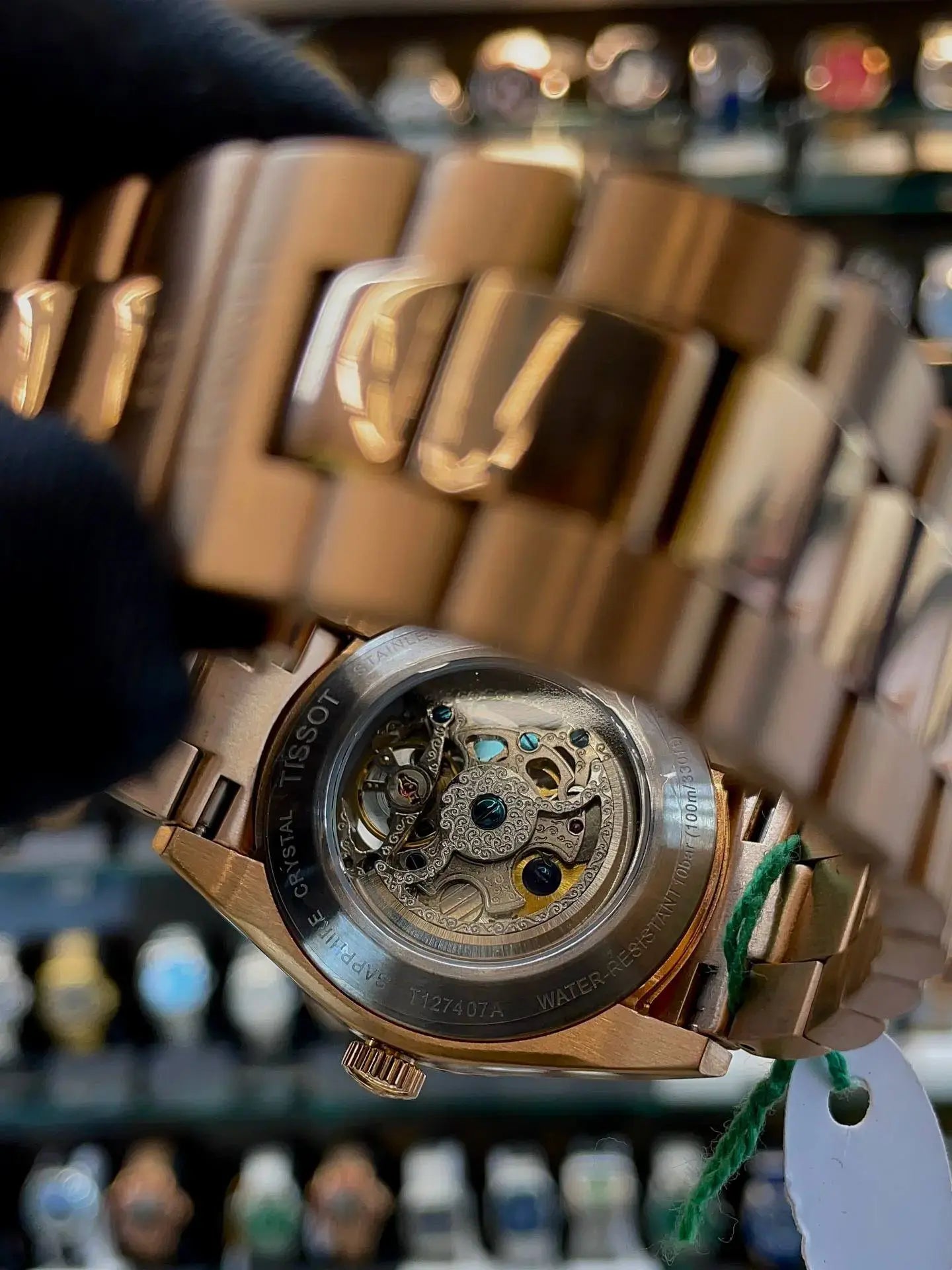 Tissot powermatic transparent dial in master piece
