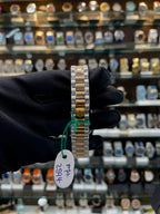 Rolex date just for girls under budget blue dial dual tone