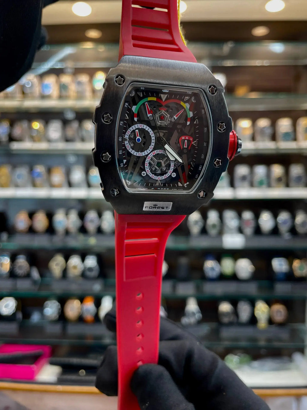 Forest looks like richard mille red