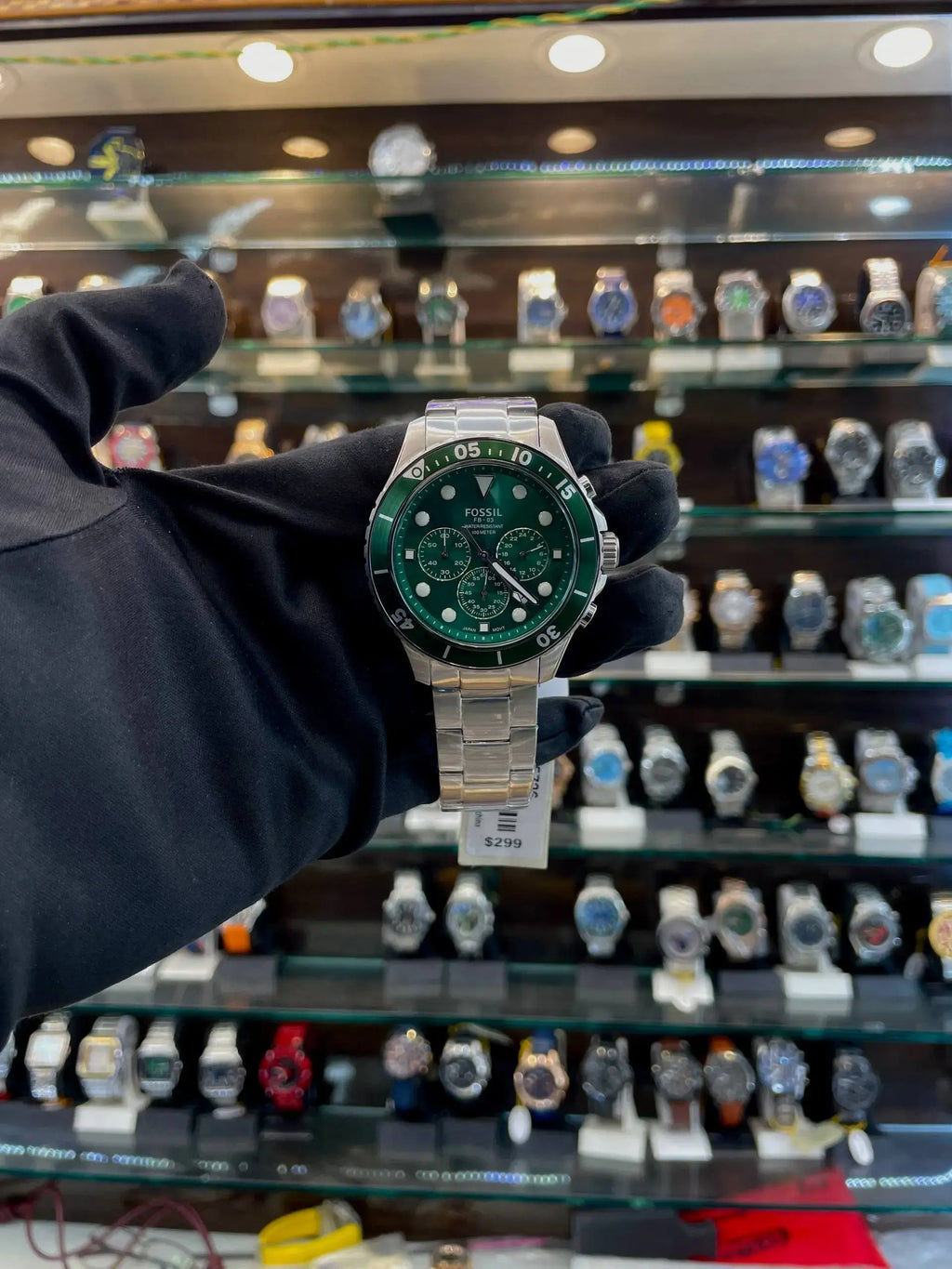 Fossil fb 03 master for mens dark green dial