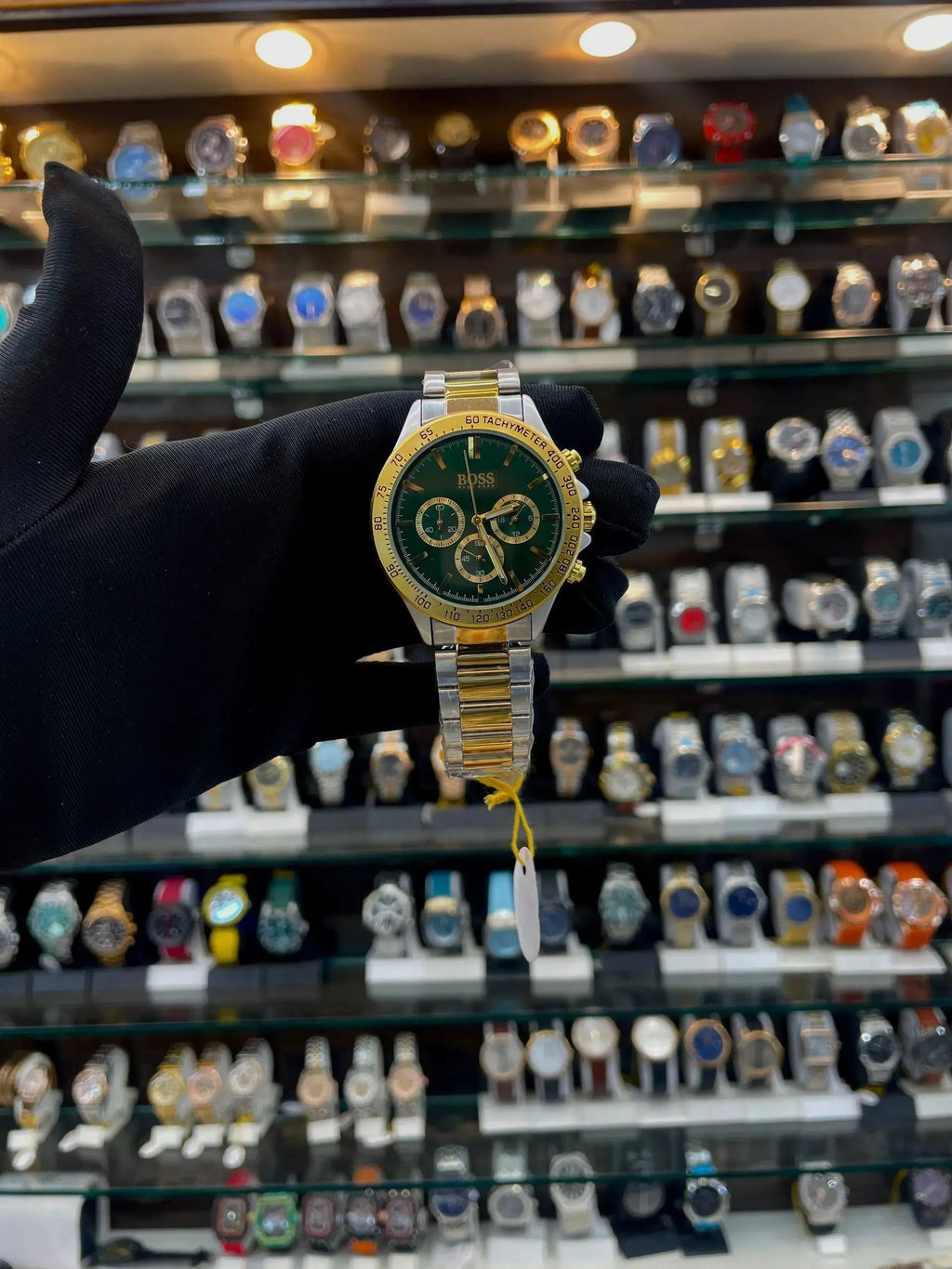Boss tachymeter chronograph for mens