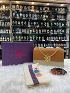 Tory burch Miller colour-block flap shoulder bag in master piece
