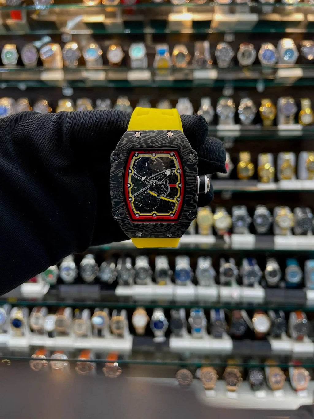 Richard mille rm 67-02 extra slim in under budget yellow