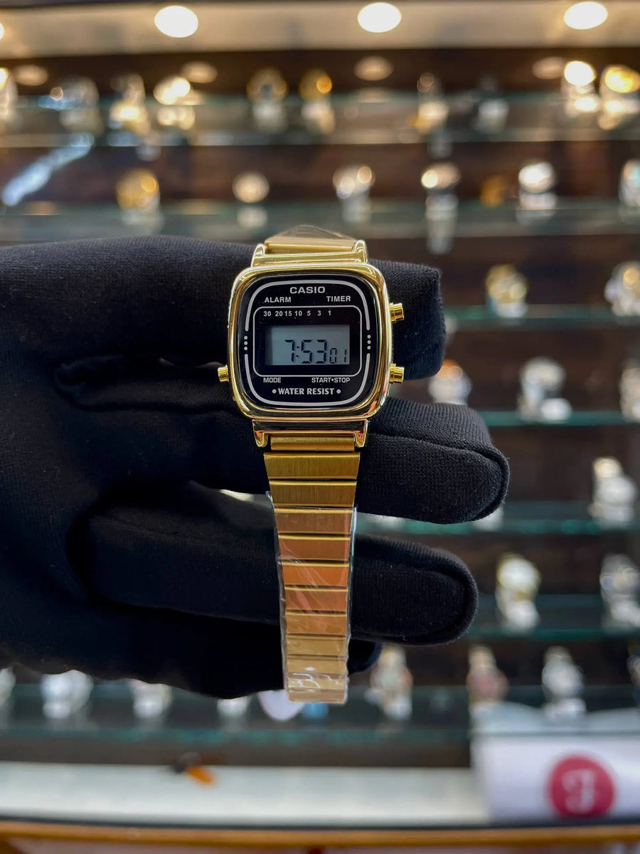 Casio vintage la670ga for girls in gold