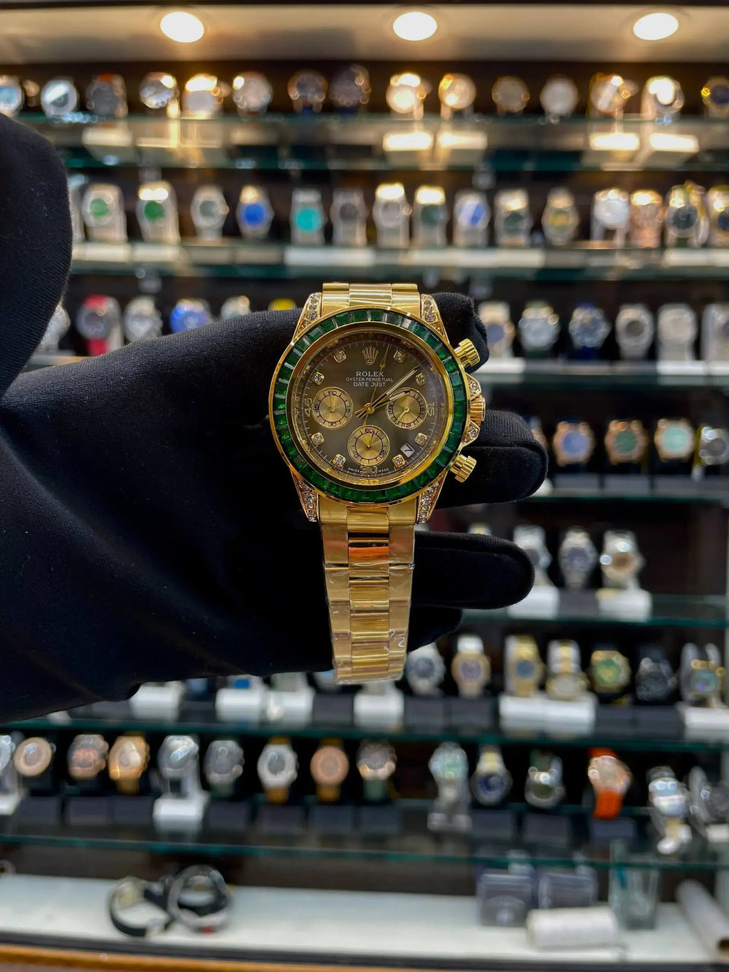 Rolex date just now in chronograph working for mens