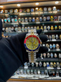 Rolex Oyster perpetual date submariner gold dial