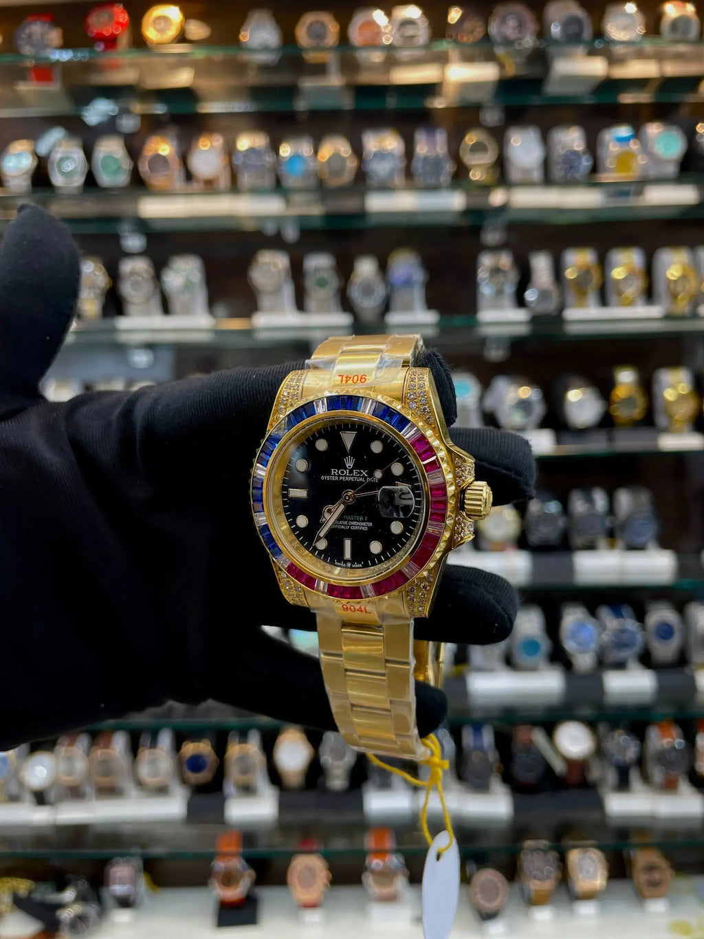 Rolex gmt-master 2 rubies body in master piece for mens