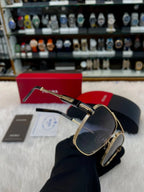Prada mens casual wear glasses in piece gold