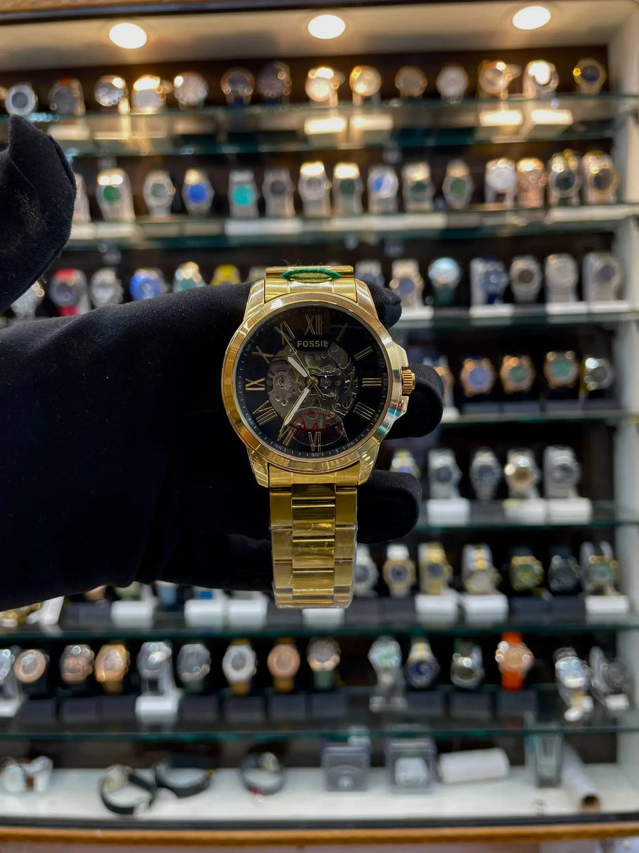 Fossil now in automatic  for mens full gold
