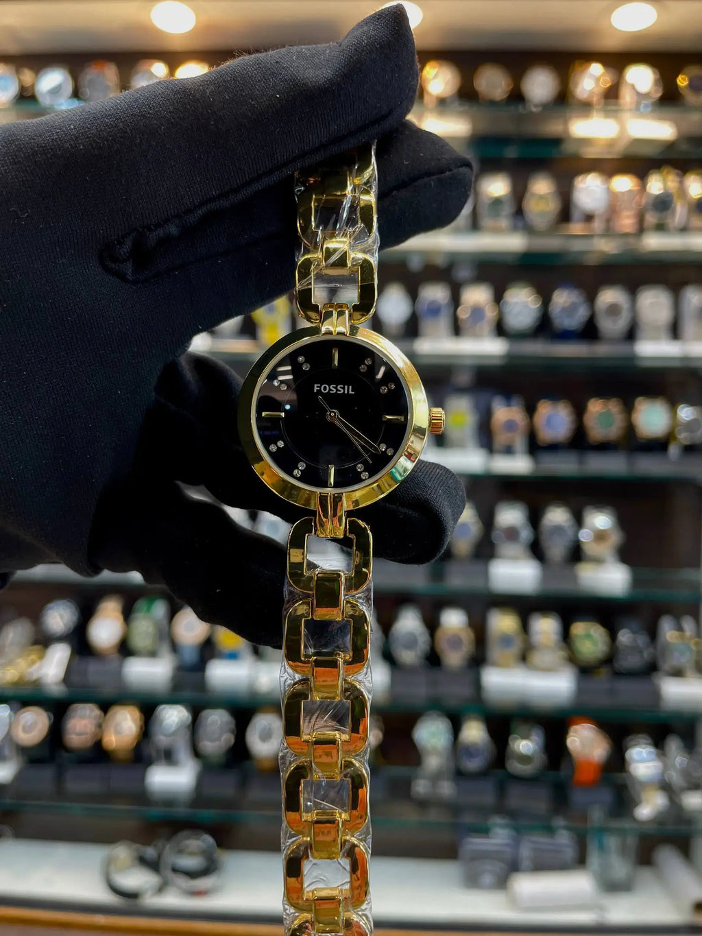 Fossil girls watch under budget in gold