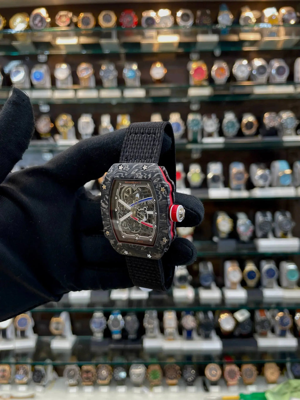 Richard mille rm 67-02 extra slim in under budget black gear dial
