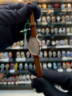 Daniel Wellington (dw) for girls in brown leather