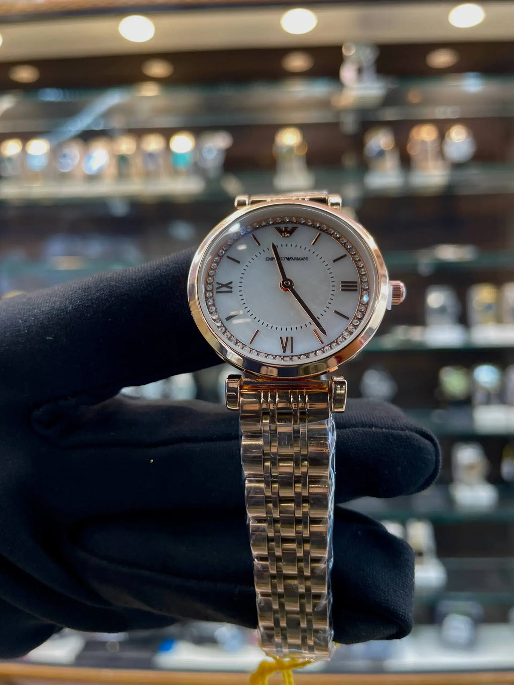 Emporio Armani new diamond dial for girls