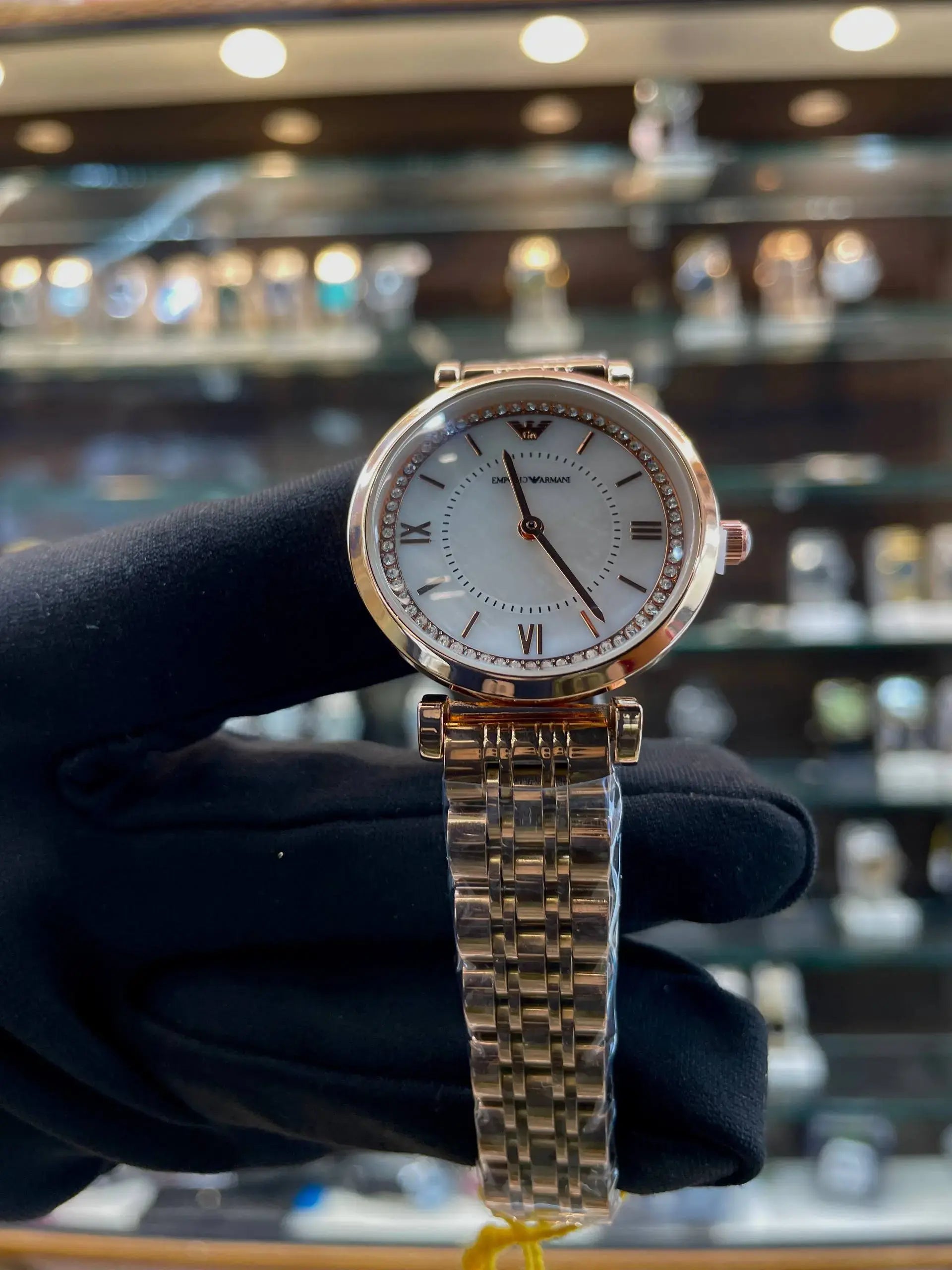 Emporio Armani new diamond dial for girls