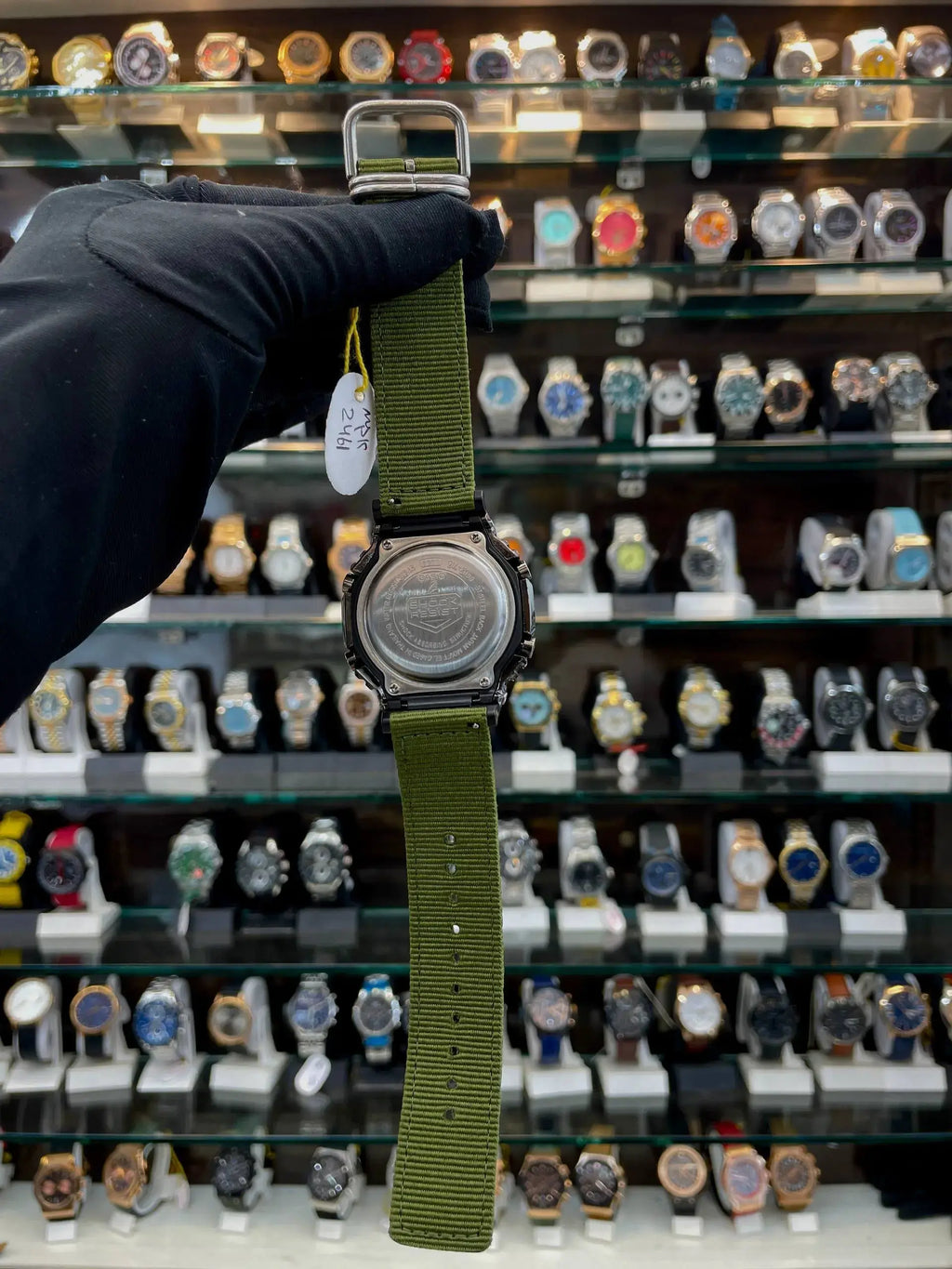 Gshock gm-2100c-5a now in cloth strap chrono working black body