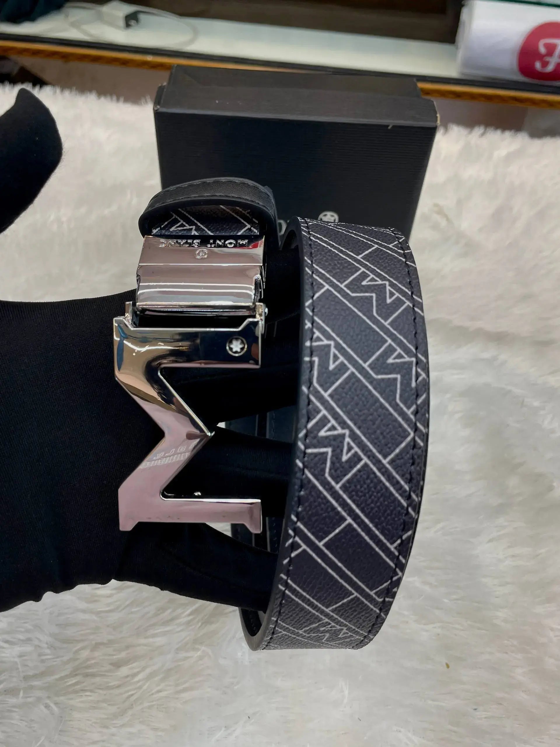 Mont Blanc mens casual wear belt