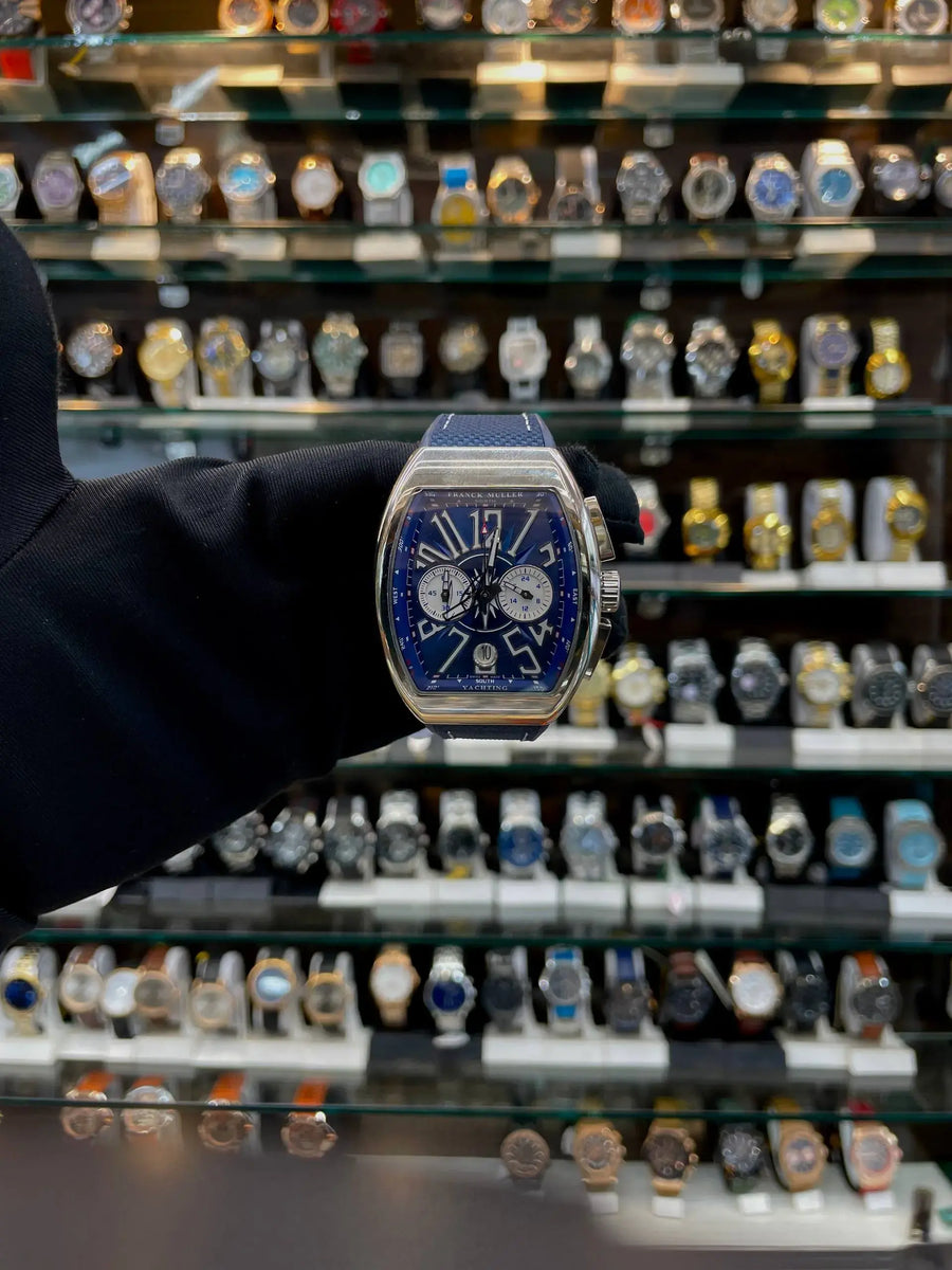Franck muller vanguard yachting now in master piece blue