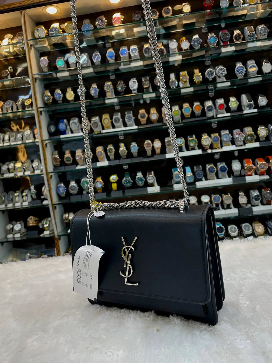 YSL yes saint laurent sunset leather bag full black