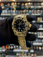 Rolex gmt-master 2 rubies body in master piece unisex watch black body