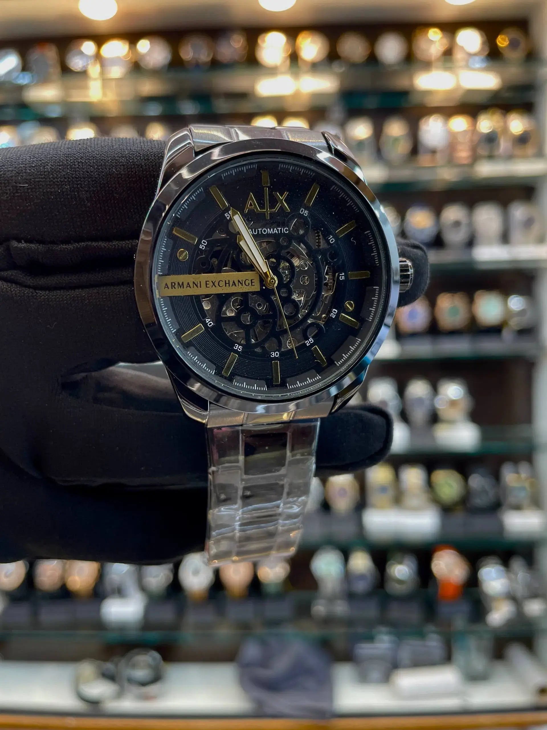 Armani exchange now in full black automatic