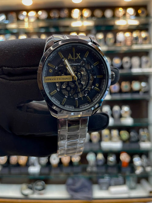 Armani exchange now in full black automatic