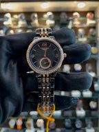 Longines chrono black dial watch for girls