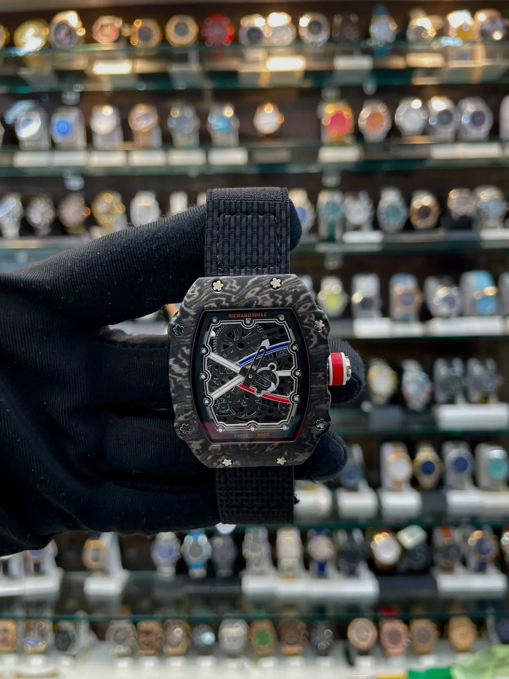 Richard mille rm 67-02 extra slim in under budget black gear dial