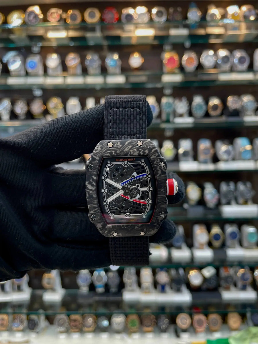 Richard mille rm 67-02 extra slim in under budget black gear dial