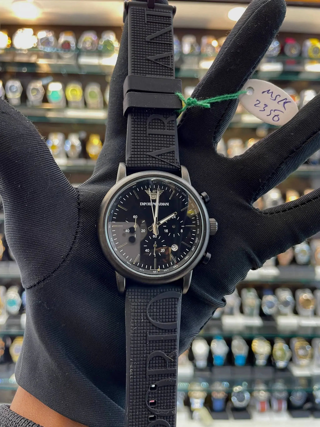 Emporio Armani now in silicon full black
