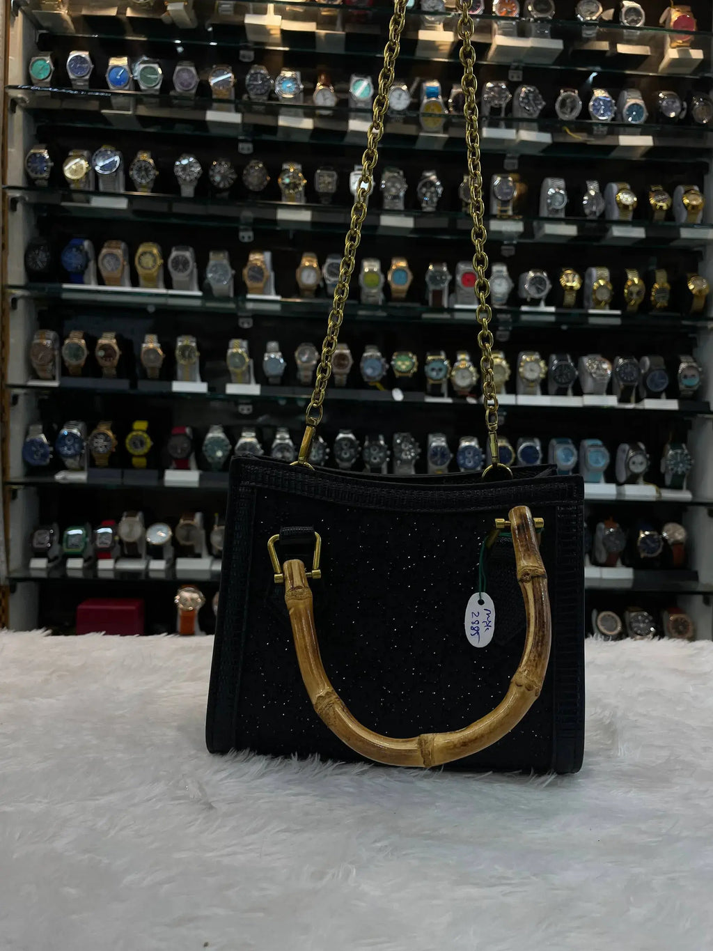 Gucci new canvas charisma calfskin crystal in master piece