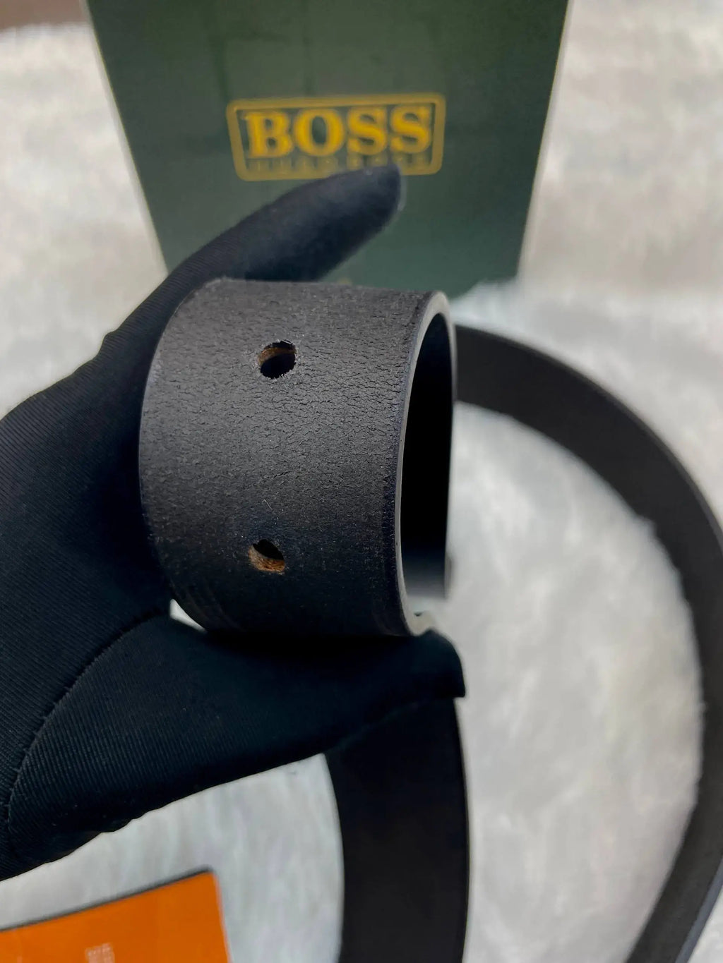 Hugo Boss premium leather belt for mens