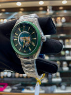 Omega seamaster world time in master piece chain