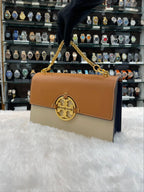 Tory burch Miller colour-block flap shoulder bag in master piece