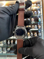 Fossil white chrono dial leather master piece