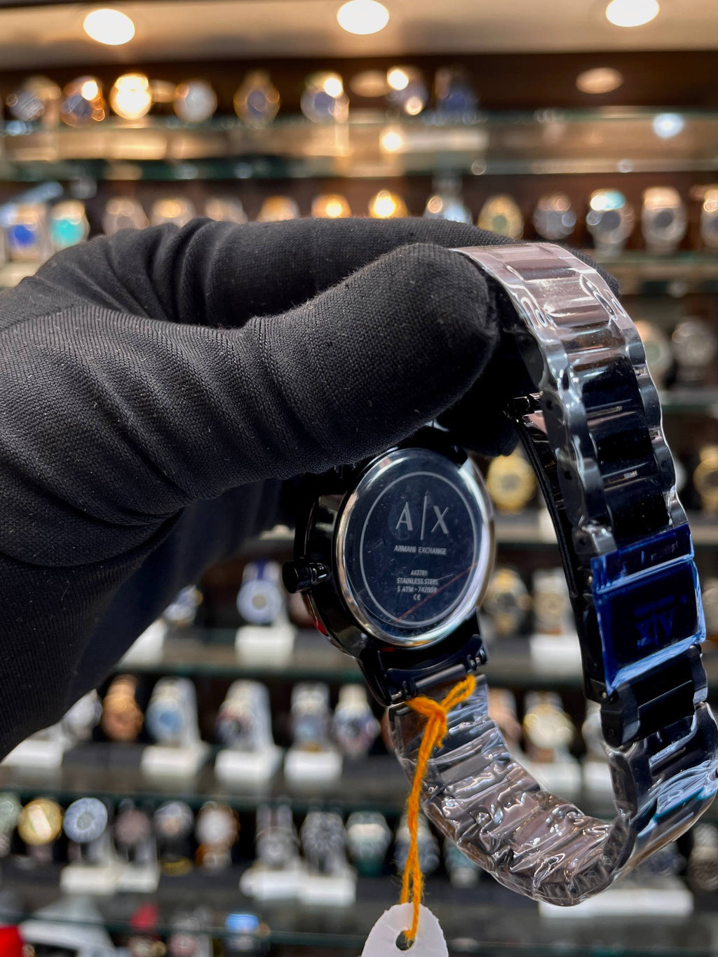 Armani Exchange AX Z-Black watch back
