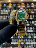 Bvlgari serpenti tubogas watch now in cobra green