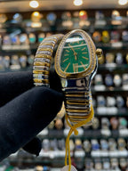 Bvlgari serpenti tubogas watch now in cobra green