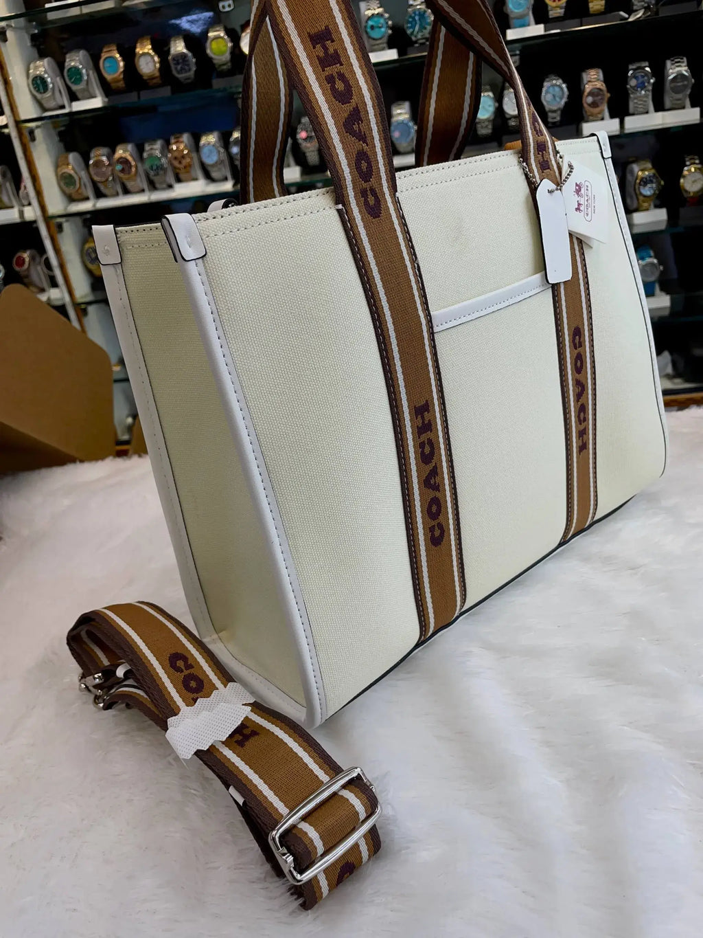 Coach premium sling bag for girls white