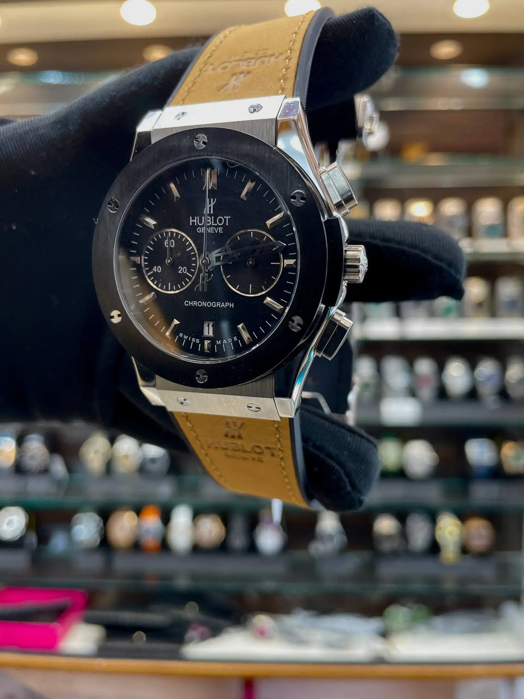 Hublot big bang metal body heavy quality for men black dial