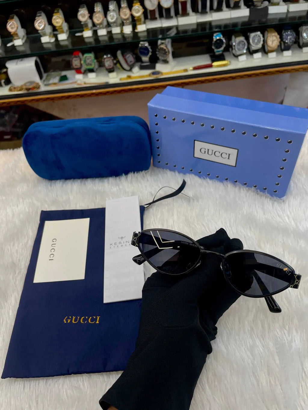 Gucci oval shape glasses in master piece for girls