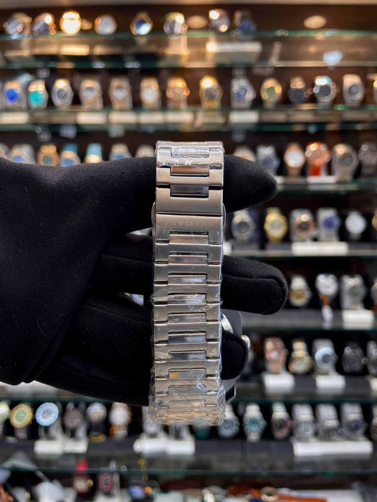 Bvlgari Octo Finissimo skeleton green dial strap